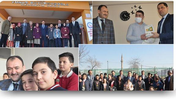 2014- 2015 Eğitim Öğretim Yılı Yarı Yıl Karne Dağıtım Töreni Yapıldı.