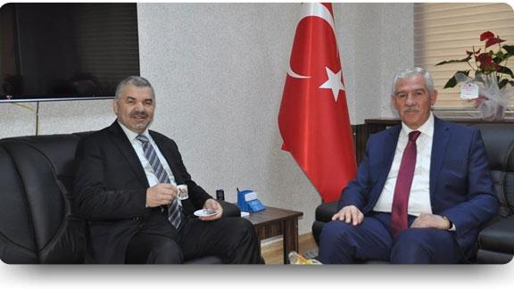 Büyükşehir Belediye Başkanı Sayın Mustafa Çelik İl Milli Eğitim Müdürümüzü Ziyaret Etti