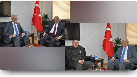 İl Jandarma Komutanı Hüseyin Bekmez ve Vali Yardımcısı Ali Uslanmaz´ın Ziyareti