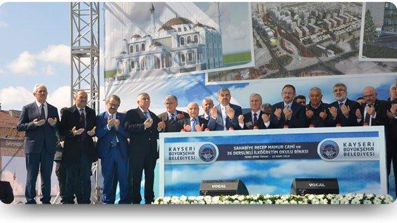 Çevre ve Şehircilik Bakanı Sayın Mehmet Özhaseki 36 Derslik Okulun Temelini Attı