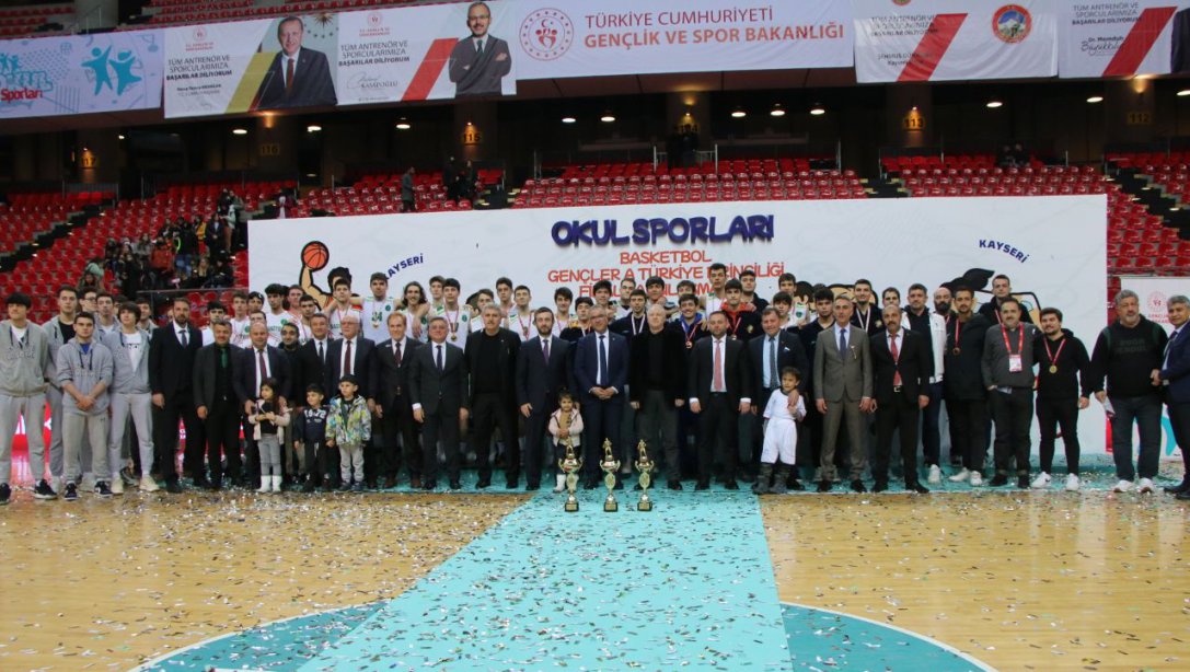 Okullar arası Genç A Basketbol Türkiye Şampiyonası final müsabakaları tamamlandı