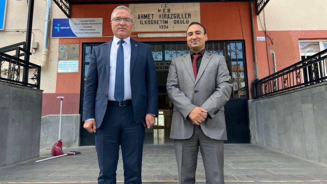 İl Millî Eğitim Müdürümüz Sn.Ayhan Teltik, Ahmet Kirazgiller İlkokulunu Ziyaret Etti