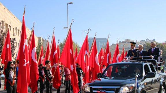 29 Ekim Cumhuriyet Bayramı kutlamaları Kayseride coşkulu bir şekilde başladı.