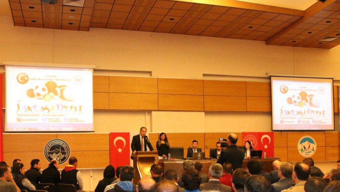 İl Milli Eğitim Müdürümüz Sayın Celalettin EKİNCİ, Okul Sporları Modülü Eğitim ve Bilgilendirme Toplantısına Katıldı.