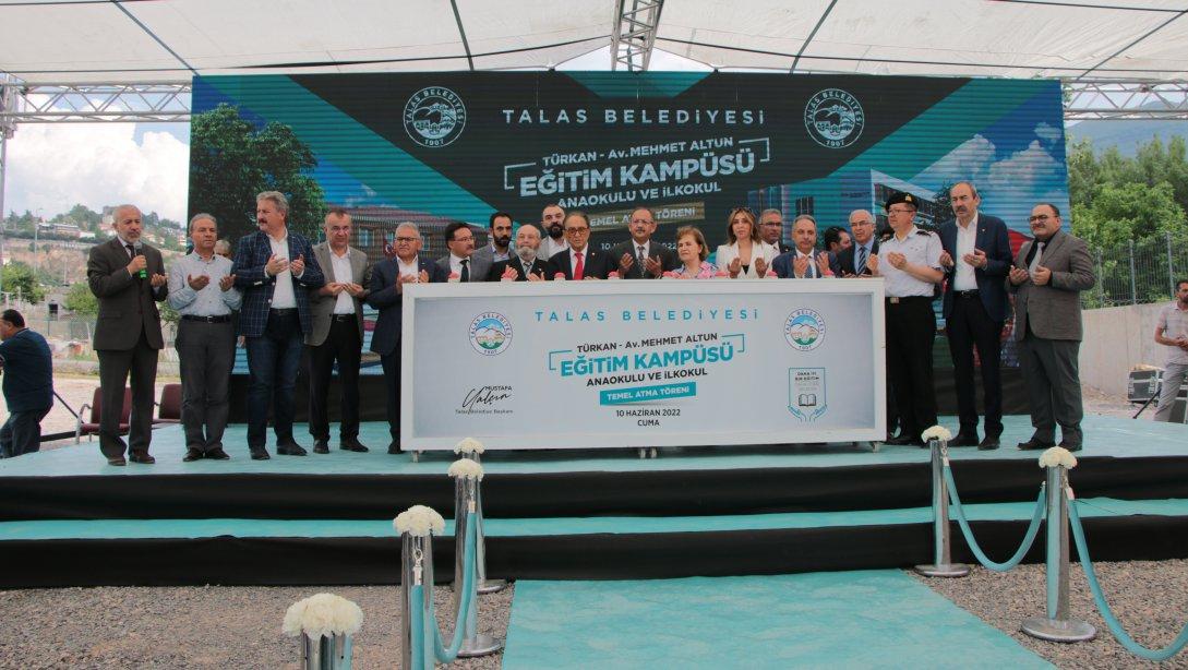 Türkan-Mehmet Altun Eğitim Kampüsü Anaokulu ve İlkokulu Temel Atma Töreni Yapıldı