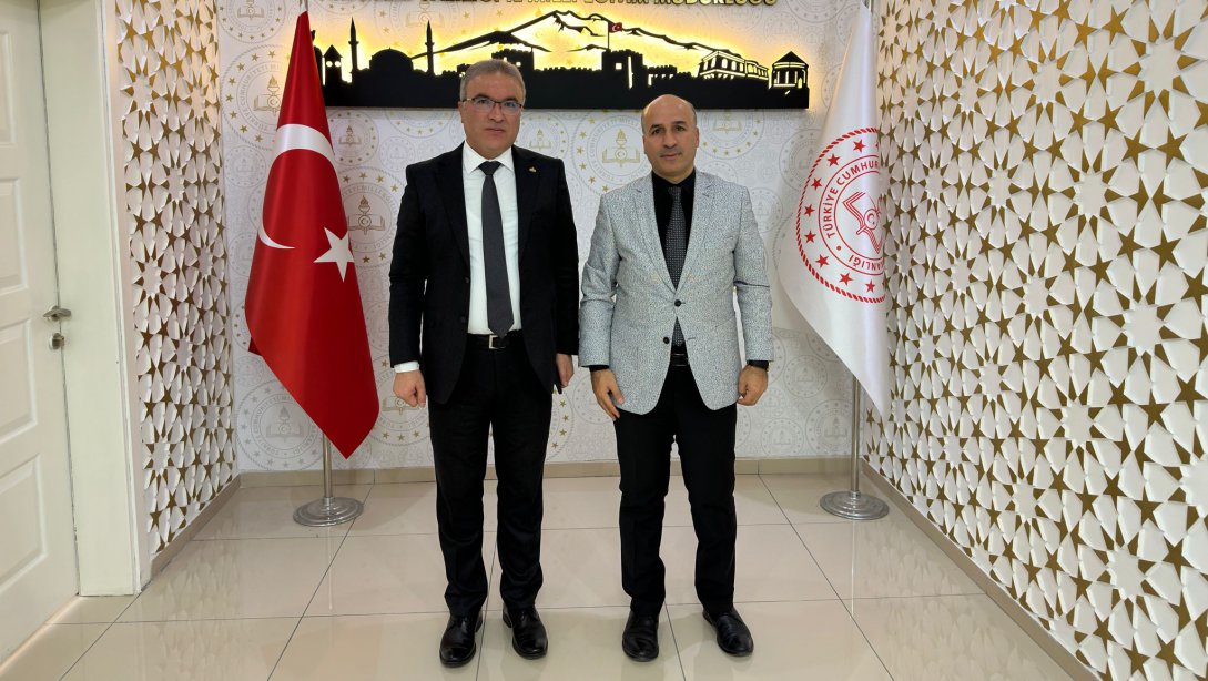 TEİAŞ Bölge Müdürü İhsan Kılıçoğlu, İl Millî Eğitim Müdürümüz Sayın Ayhan Teltik'i makamında ziyaret etti.