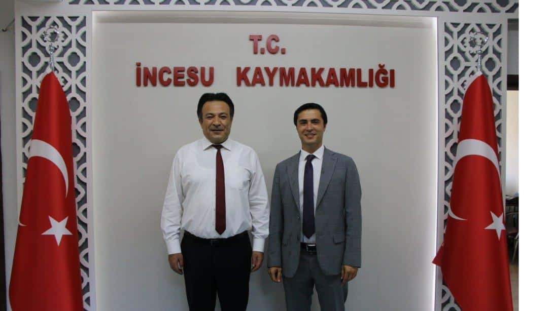 İl Milli Eğitim Müdürümüz Bahameddin Karaköse İncesu Kaymakamı Aydın Göçer'e nezaket ziyaretinde bulundu.