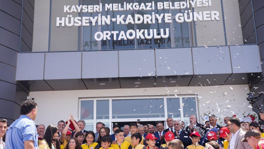 Kayseri Melikgazi Belediyesi Hüseyin - Kadriye Güner Ortaokulu Açılış Programına Katıldık