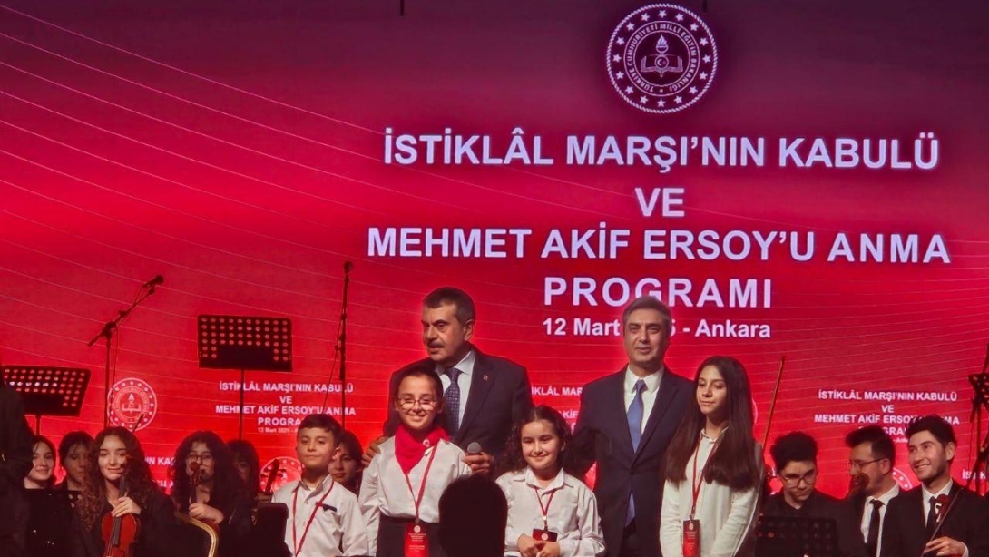 MİLLÎ EĞİTİM BAKANLIĞI TARAFINDAN İSTİKLAL MARŞI'NI GÜZEL OKUMA YARIŞMASI DÜZENLENDİ